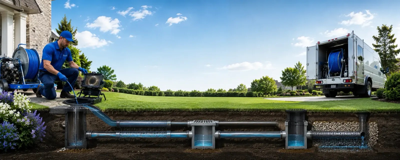 Outdoor drain cleaning information for Midland, IN